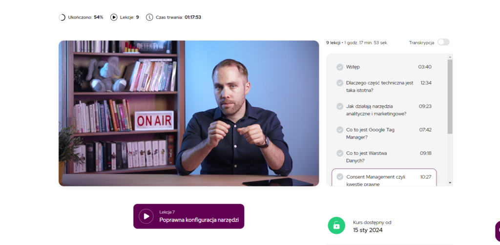 Marketing Masters - Kurs Digital Marketingu, fragment kursu