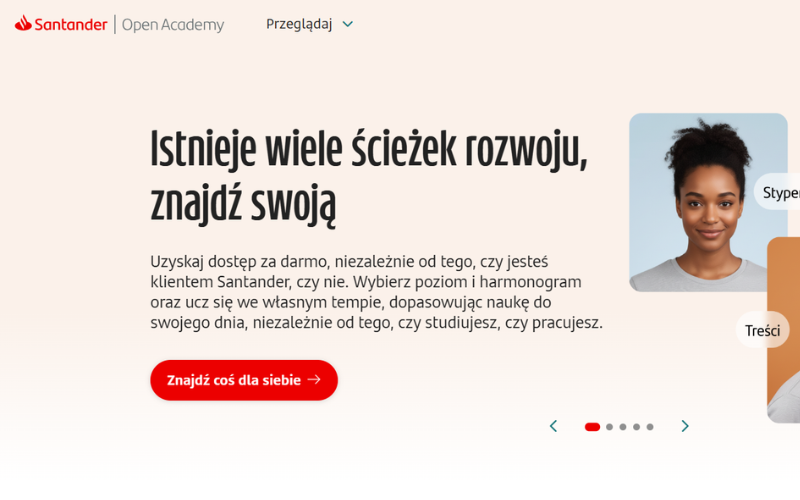 Szkolenia i kursy od Santander Open Academy 