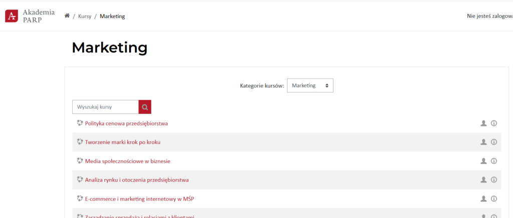 Screen strony Akademi PARP